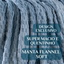 Ver imagem 3 de Cobertor Luxo Coberdrom Bliss Queen Size Fofinha e Grossa:azul