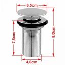 Ver mais imagens de Kit Cuba L30 com Válvula Click 1 1/2" + Sifão Cromado e Flexível Compace