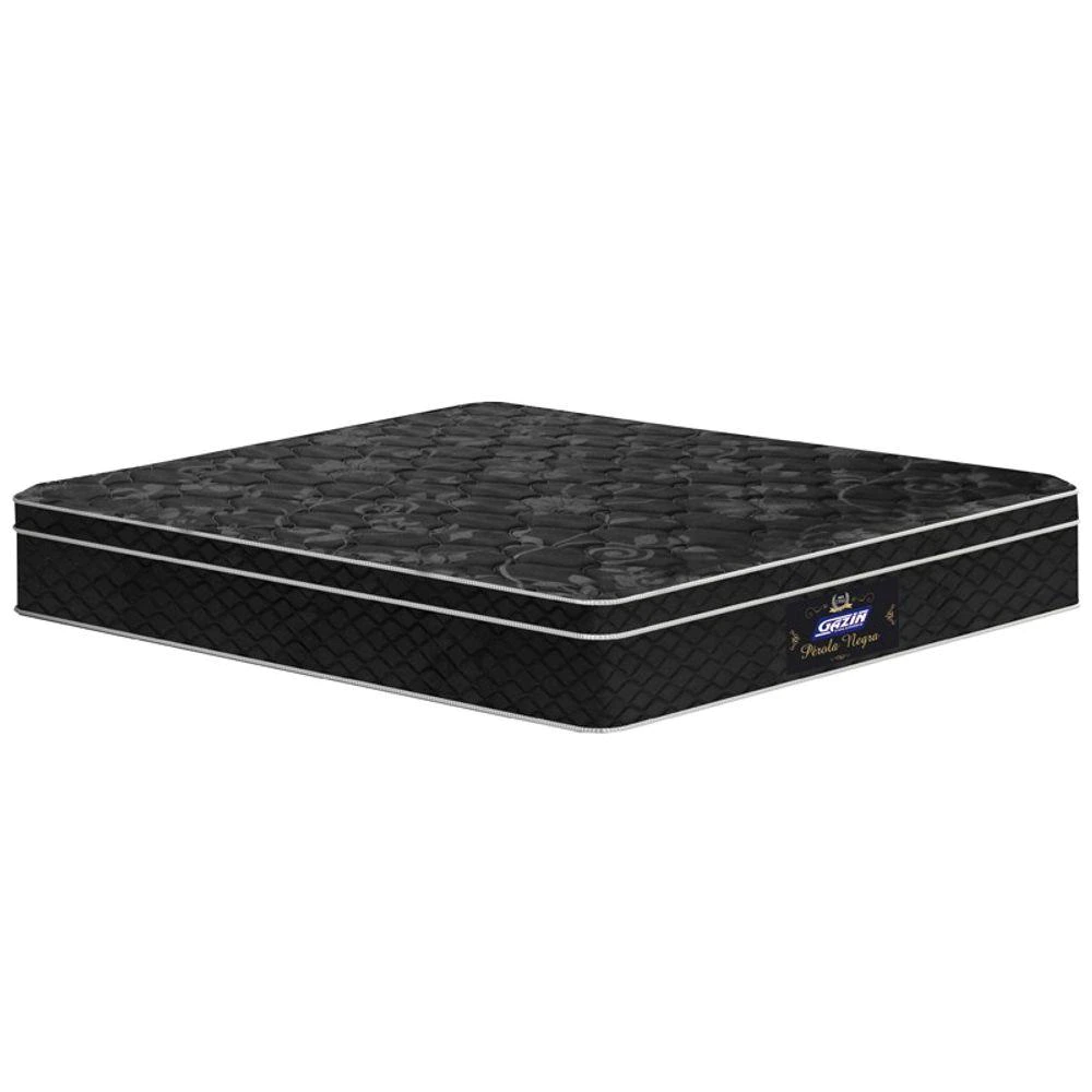 Colchão Queen D33 Mola Ensacada Preto Gazin Pérola Negra | MadeiraMadeira
