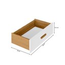 Ver imagem 4 de Conjunto Escritório 2 Peças Escrivaninha Mesa Leonie c/Cômoda e Cadeira Diretor Tela Yescasa Marrom/
