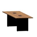 Ver imagem 5 de Mesa de Reunião Bipartida 300x90cm em MDF Corporate Freijó e Preto