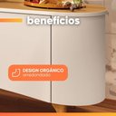 Ver imagem 7 de Rack Bancada com Painel para TV até 80 Polegadas 2m Delta Off White - Madeirado