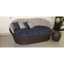 Ver imagem 1 de Big Chaise em Alumínio com Almofadas Impermeáveis para Jardim, Piscina, Área, Lazer, Edícula - Pedra