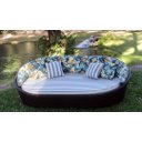 Ver imagem 2 de Big Chaise em Alumínio com Almofadas Impermeáveis para Jardim, Piscina, Área, Lazer, Edícula - Pedra