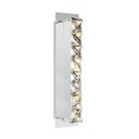 Ver imagem 1 de Arandela Retangular Cromada com Cristais Âmbar LED 5W 2700K Bivolt Starlux