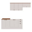 Ver imagem 2 de Armário de Cozinha Genialflex Iluminata 4 Peças Branco