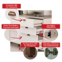 Ver imagem 5 de Armário de Cozinha Genialflex Iluminata 4 Peças Branco