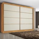 Ver imagem 1 de Guarda Roupa Casal 100% Mdf 2 Portas 6 Gavetas - Sevilha- Peroba