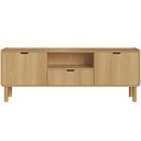 Ver imagem 2 de Rack para Sala de Estar TV 75 Polegadas 180cm Orgânico Nordic A03 Hanover Roble - Lyam Decor
