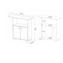 Ver imagem 4 de Tábua De Passar Roupa Com Armário 2 Portas Cr30011 Branca