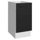 Ver imagem 1 de Balcão Agata 1 Porta MDP 40cm Branco e Preto Madesa