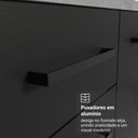 Ver imagem 3 de Balcão Agata 1 Porta MDP 40cm Branco e Preto Madesa