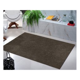Tapete Carpete Simples Aveludado 2,00x2,50 Borda sem Costura Marrom - 2