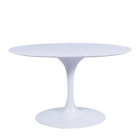 Base Mesa Saarinen Tulip Jantar Oval Pequena - Branca mgsaarinen