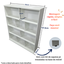 Ver imagem 5 de Estante para Livros com Prateleiras e Divisórias MDF Branco