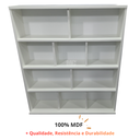 Ver imagem 3 de Estante para Livros com Prateleiras e Divisórias MDF Branco