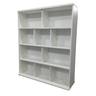 Estante Para Livros com 3 Prateleiras e 6 Divisórias MDF Branco - 1