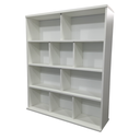 Ver imagem 2 de Estante para Livros com Prateleiras e Divisórias MDF Branco