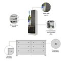 Ver imagem 6 de Quarto Infantil Modulado Bicama com Guarda-Roupa e Colchão/Cômoda/Sapateira Pulse Multimóveis
