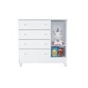 Ver mais imagens de Quarto de Bebê Guarda Roupa 3 Portas Comoda Fraldário e Berço Ariel