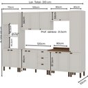 Ver imagem 5 de Cozinha Completa 6pçs Americana Branco/ebano