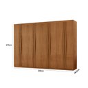 Ver imagem 3 de Guarda Roupa Casal Dunas com 8 Portas e 4 Gavetas Moderna