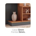 Ver imagem 6 de Estante para TV e Home Theater até 55 Polegadas 166CMX155CM Nichos 2 Portas Havana