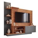 Ver imagem 3 de Estante para TV e Home Theater até 55 Polegadas 166CMX155CM Nichos 2 Portas Havana