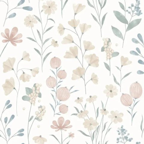 Papel de Parede Le Jardin Floral Cru Bege M88307
