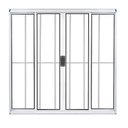 Ver imagem 1 de VITRÔ 4 FOLHAS C/ GRADE TOTAL BRANCO 1,20 X 2,00