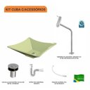 Ver imagem 3 de Kit Cuba L34 com Torneira Link 1062 Metal e Válvula Click 1"b + Sifão Pvc e Flexível