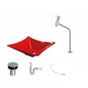 Ver imagem 2 de Kit Cuba L34 com Torneira Link 1062 Metal e Válvula Click 1"b + Sifão Pvc e Flexível