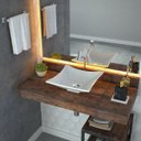 Ver imagem 1 de Kit Cuba L34 com Torneira Link 1062 Metal e Válvula Click 1"b + Sifão Pvc e Flexível