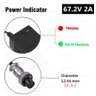 Carregador Bateria 60V 67.2v 2a Scooter Elétrica 3 Pinos Dangos 60v / 67.2v 2A XLR prata - 2