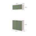Ver imagem 3 de Conjunto para Banheiro com Basculante Kappesberg Celeste 2 Peças Branco/verde 80cm