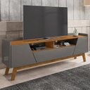 Ver imagem 1 de Rack Sala Florença para TV até 70 Polegadas com Pés Madeira Titanium/Naturale