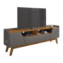 Ver imagem 3 de Rack Sala Florença para TV até 70 Polegadas com Pés Madeira Titanium/Naturale