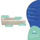 Ver imagem 4 de Kit Sofá Curvo França 220cm Ld. e Poltrona Luiza Max Conforto, Elegância e Design Moderno Bouclé