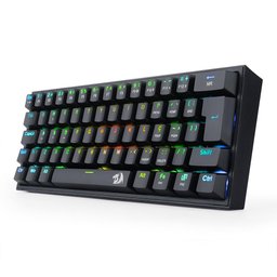 TECLADO USB MINI GAMER REDRAGON FIZZ RGB MECANICO K617-RGB-B PT-BROWN PRETO - 5