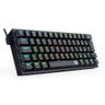 TECLADO USB MINI GAMER REDRAGON FIZZ RGB MECANICO K617-RGB-B PT-BROWN PRETO - 3