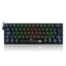 TECLADO USB MINI GAMER REDRAGON FIZZ RGB MECANICO K617-RGB-B PT-BROWN PRETO - 1