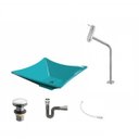 Ver imagem 2 de Kit Cuba L34 com Torneira Link 1062 Metal e Válvula Click 1''g + Sifão Cromado e Flexível Compace