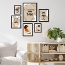 Ver imagem 1 de Composição 6 Quadros Cantinho do Café - com Vidro:moldura Branca