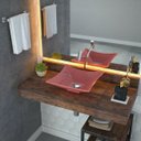 Ver imagem 1 de Kit Cuba L34 com Torneira Link 1062 Metal e Válvula Click 1''g + Sifão Cromado e Flexível Compace