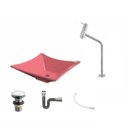 Ver imagem 2 de Kit Cuba L34 com Torneira Link 1062 Metal e Válvula Click 1''g + Sifão Cromado e Flexível Compace