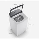Ver imagem 5 de Máquina de Lavar 14kg Brastemp Br com Smart Sensor e Design Compacto - Bwf14ab Cinza e Branco 110v