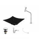Ver imagem 2 de Kit Cuba L34 com Torneira Link 1062 Metal e Válvula Click 1 1/2" + Sifão Pvc e Flexível Compace