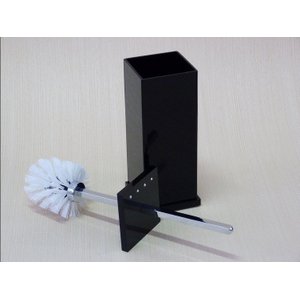 Escopino Escova Vaso Sanitário Em Acrílico Com Strass Preto