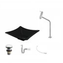 Ver imagem 2 de Kit Cuba L34 com Torneira Link 1062 Metal e Válvula Click 1 1/2" + Sifão Pvc e Flexível Compace