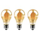 Ver imagem 1 de Kit 3x Lâmpada Filamento Led A60 Retrô Vintage Âmbar Bivolt